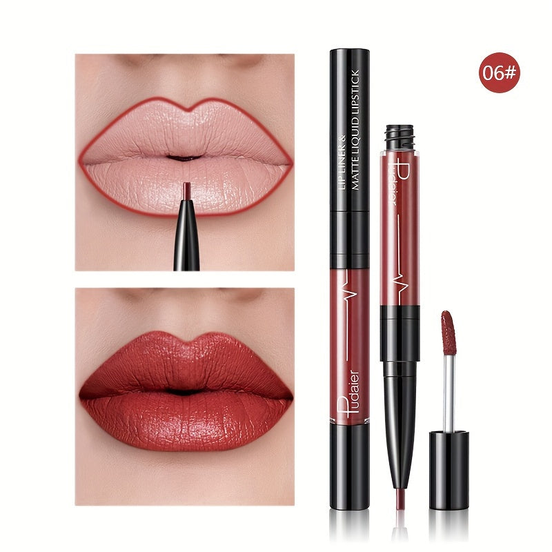 π 16-Color Double Ended Lip Gloss Stick β β¨ 2-in-1 Lip Liner & Lip Gloss | πΉ Matte Velvet | π Smudge-Proof & Long-Lasting