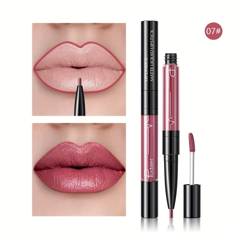 π 16-Color Double Ended Lip Gloss Stick β β¨ 2-in-1 Lip Liner & Lip Gloss | πΉ Matte Velvet | π Smudge-Proof & Long-Lasting