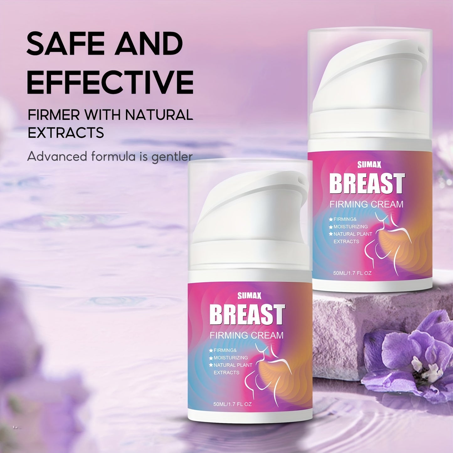 💖🧴 1.69oz Breast Firming Cream – With Vitamin E ✨ & Glycerin 💧, Moisturizing & Firming 🌸, Ideal for Breast Massage 💆♀️, Women's Body Skincare 🌿