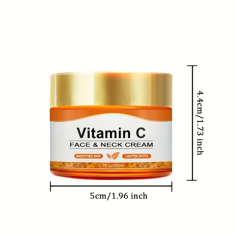 🍊💧 50ml Vitamin C Intensive Moisturizing Cream ✨ – Hydrates, Firms & Nourishes 🌿, Alcohol-Free 🚫, Hyaluronic Acid Enriched 💦, Anti-Drying 🌸, Unisex Adult Skincare 🧴