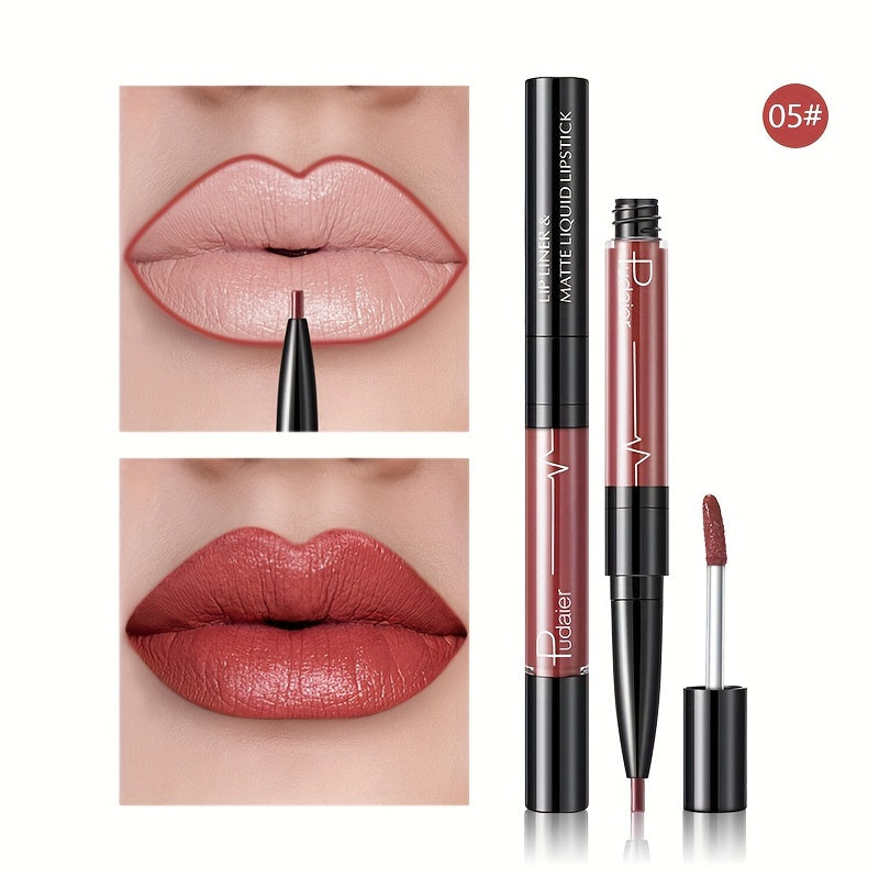 π 16-Color Double Ended Lip Gloss Stick β β¨ 2-in-1 Lip Liner & Lip Gloss | πΉ Matte Velvet | π Smudge-Proof & Long-Lasting