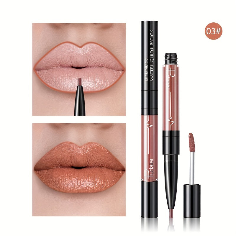 π 16-Color Double Ended Lip Gloss Stick β β¨ 2-in-1 Lip Liner & Lip Gloss | πΉ Matte Velvet | π Smudge-Proof & Long-Lasting