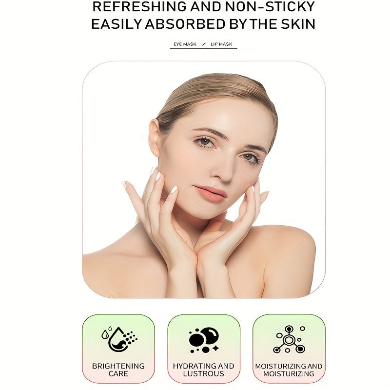 ๐ธ 3pcs2 / 5pcs2 Pink Crystal Lip & Eye Mask Set ๐๐๐ โ Hydrating ๐ง, Moisturizing โจ, Rejuvenating ๐, Exfoliating & Dark Circle Care โ