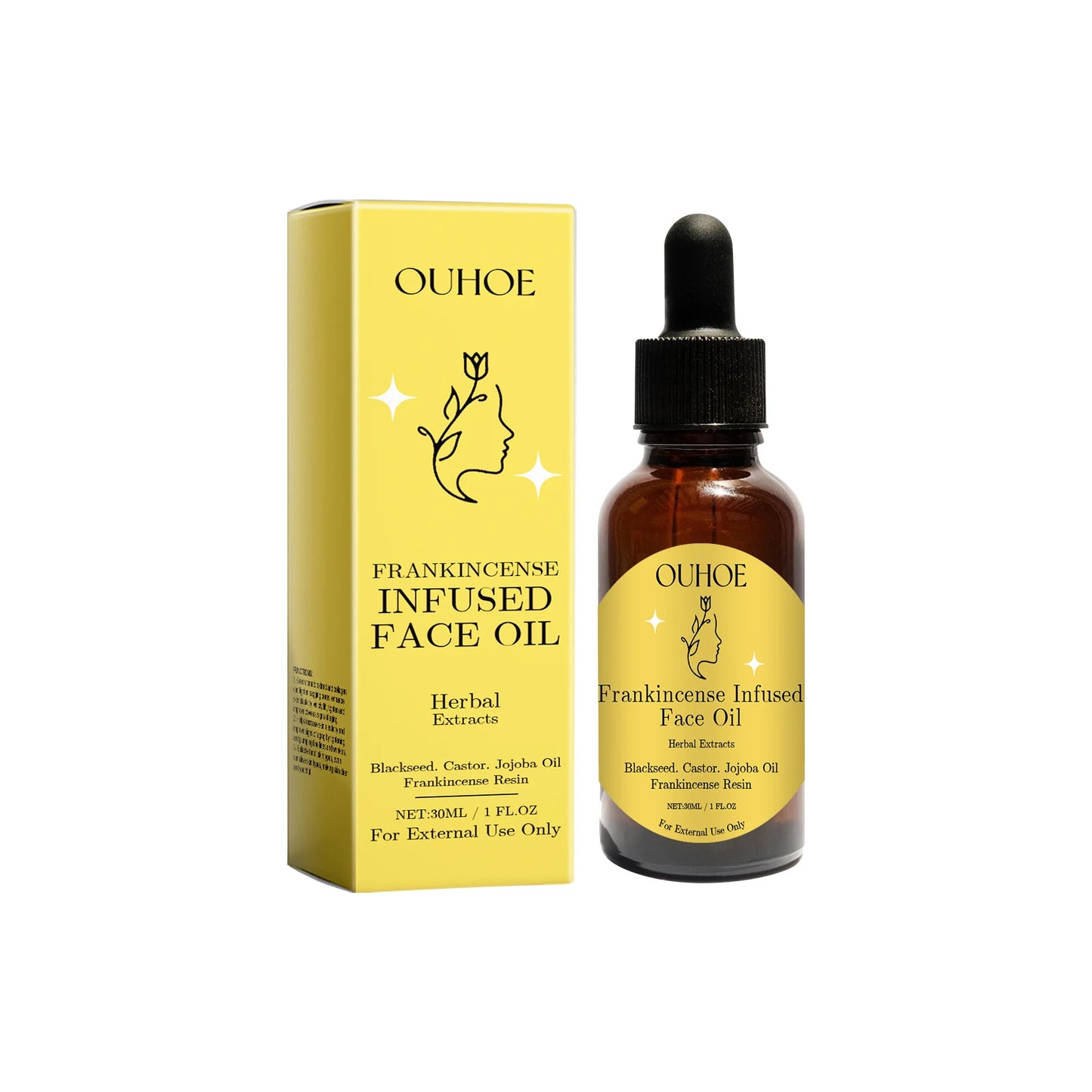 Ouhoe Frankincense Wood Essence Oil πΏβ¨ | Facial Moisturizing π§ | Skin Firming πββοΈ | Daily Skin Care Essence Oil πΈπ