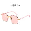 πΆοΈ 2022 Square Rimless Sunglasses β Luxury Designer Style π | Summer Red Glasses π΄ | Unisex UV400 Protection π‘οΈπ | Fashion Shades for Men & Women π