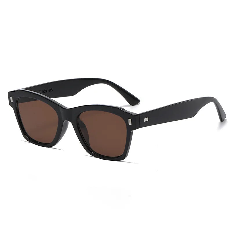 🕶️ 2024 New Women’s Premium Retro Tea Sunglasses 🍵 | Anti-UV 🛡️ | Fashion Trendy Square PC Frame ◼️ | UV400 Protection 🌞