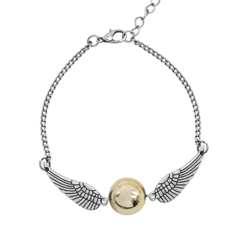 Golden Snitch β‘ & Deathly Hallows Bracelet β Wholesale Movie Jewelry π¬ | Antique Bronze, Silver, or Gold β¨ | Perfect for Cosplay π