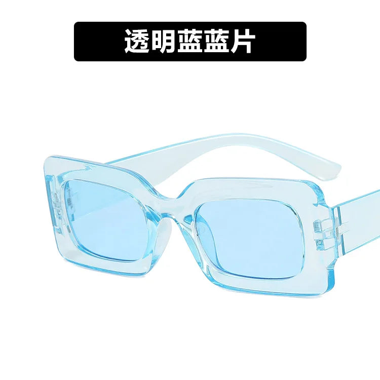 Women’s Square Sunglasses – Popular Designer Style 😎 | Jelly Color Lenses 🌈, UV400 Protection 🛡️ | Custom Logo Available ✍️