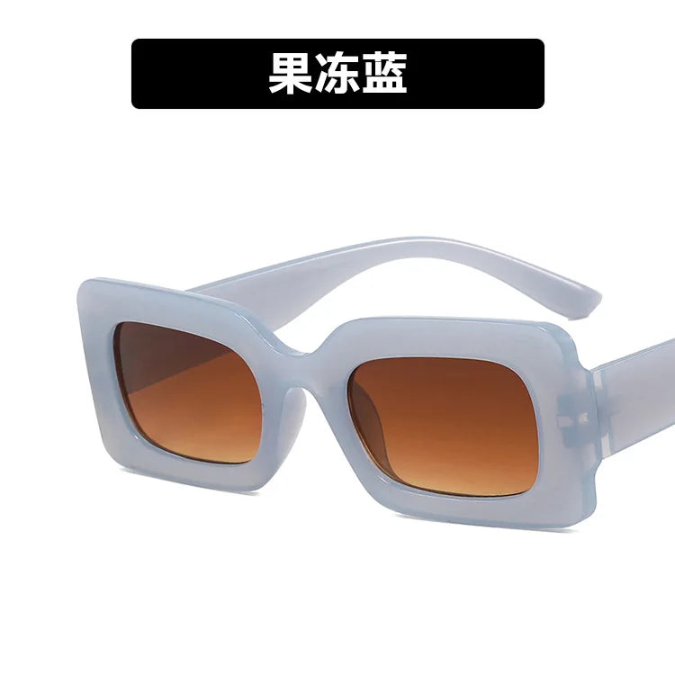 Women’s Square Sunglasses – Popular Designer Style 😎 | Jelly Color Lenses 🌈, UV400 Protection 🛡️ | Custom Logo Available ✍️