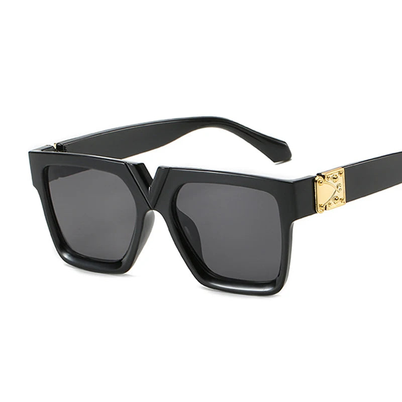🕶️ 2021 Square Sunglasses for Women 😍 | Luxury Brand Style ✨ | Black Rectangle Shades 🔥 | Retro Travel Fashion Eyewear 👩🦰