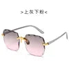 πΆοΈ 2022 Square Rimless Sunglasses β Luxury Designer Style π | Summer Red Glasses π΄ | Unisex UV400 Protection π‘οΈπ | Fashion Shades for Men & Women π