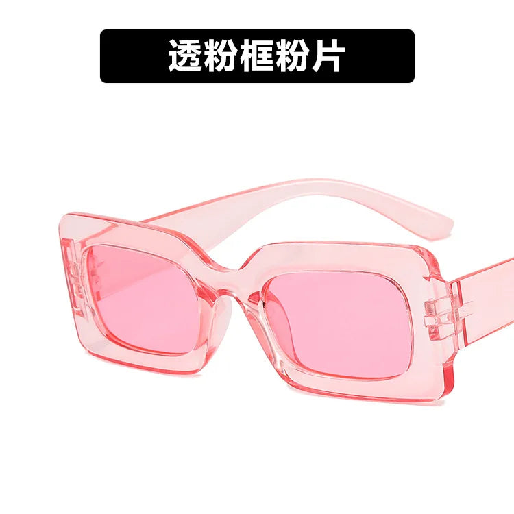 Women’s Square Sunglasses – Popular Designer Style 😎 | Jelly Color Lenses 🌈, UV400 Protection 🛡️ | Custom Logo Available ✍️