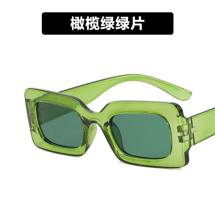 Women’s Square Sunglasses – Popular Designer Style 😎 | Jelly Color Lenses 🌈, UV400 Protection 🛡️ | Custom Logo Available ✍️