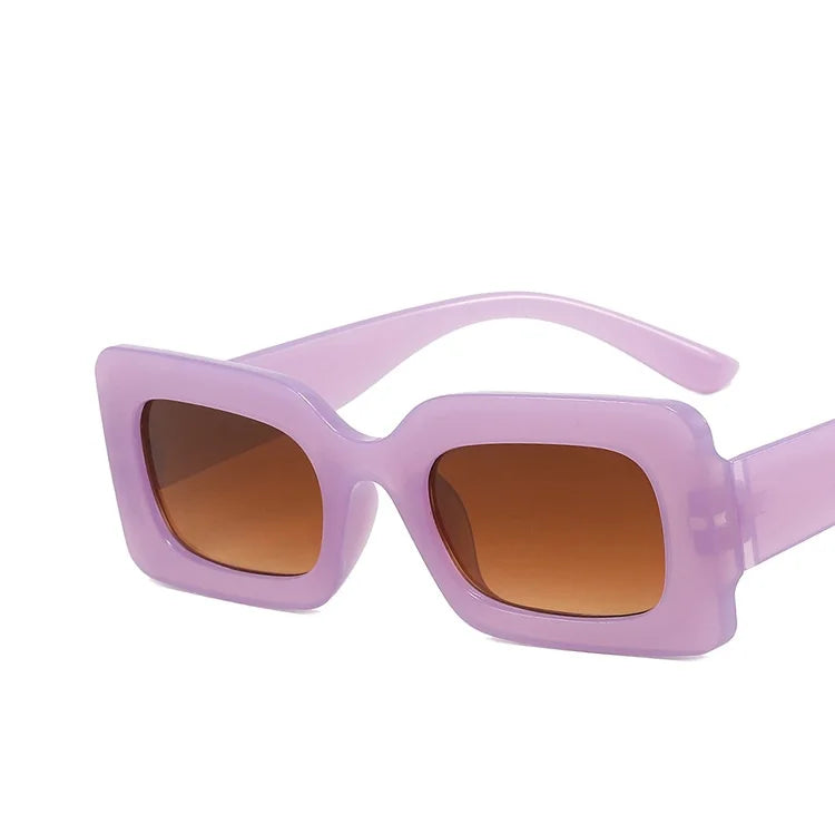 Women’s Square Sunglasses – Popular Designer Style 😎 | Jelly Color Lenses 🌈, UV400 Protection 🛡️ | Custom Logo Available ✍️