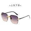 πΆοΈ 2022 Square Rimless Sunglasses β Luxury Designer Style π | Summer Red Glasses π΄ | Unisex UV400 Protection π‘οΈπ | Fashion Shades for Men & Women π