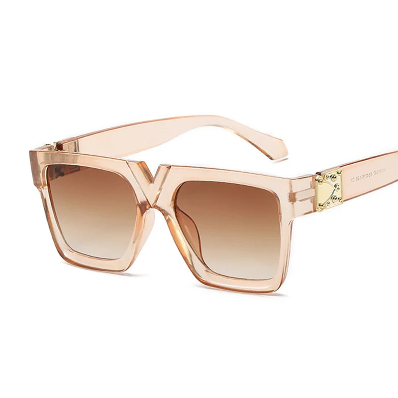 🕶️ 2021 Square Sunglasses for Women 😍 | Luxury Brand Style ✨ | Black Rectangle Shades 🔥 | Retro Travel Fashion Eyewear 👩🦰
