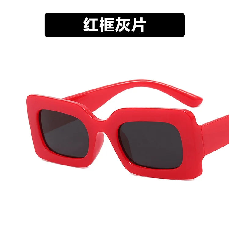 Women’s Square Sunglasses – Popular Designer Style 😎 | Jelly Color Lenses 🌈, UV400 Protection 🛡️ | Custom Logo Available ✍️