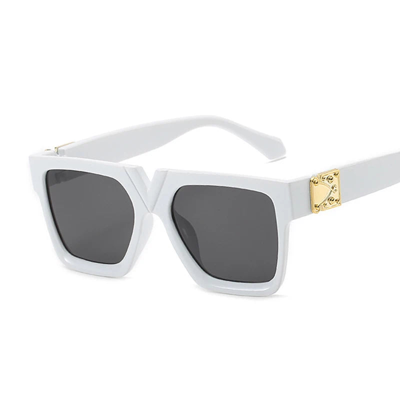 🕶️ 2021 Square Sunglasses for Women 😍 | Luxury Brand Style ✨ | Black Rectangle Shades 🔥 | Retro Travel Fashion Eyewear 👩🦰