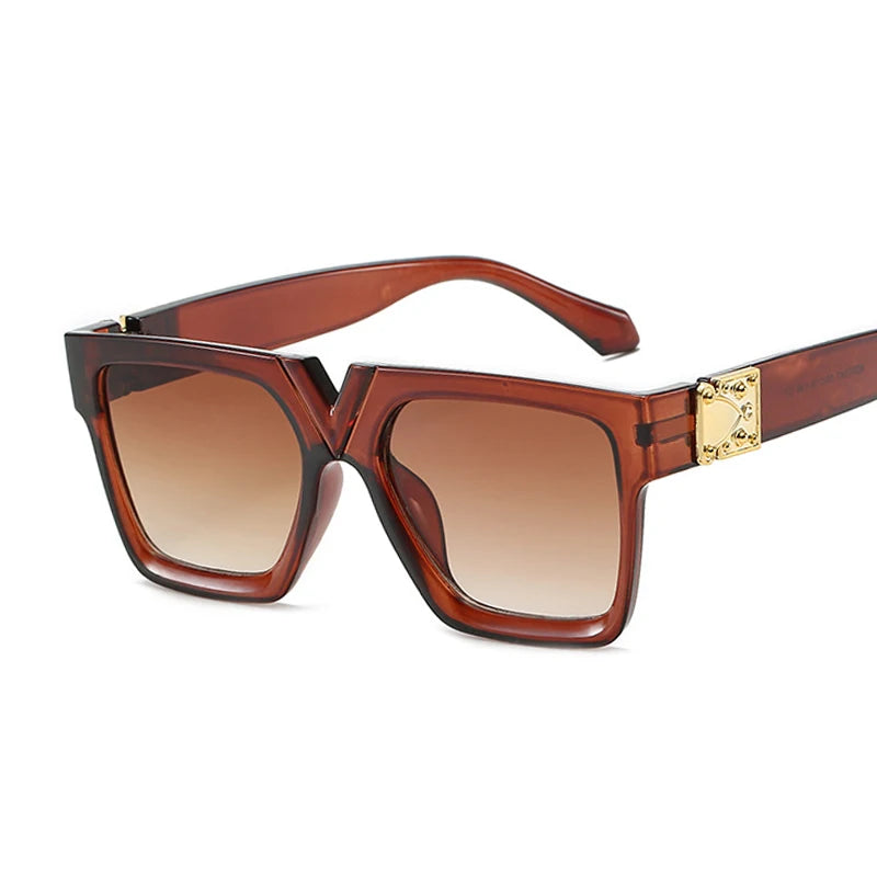 🕶️ 2021 Square Sunglasses for Women 😍 | Luxury Brand Style ✨ | Black Rectangle Shades 🔥 | Retro Travel Fashion Eyewear 👩🦰