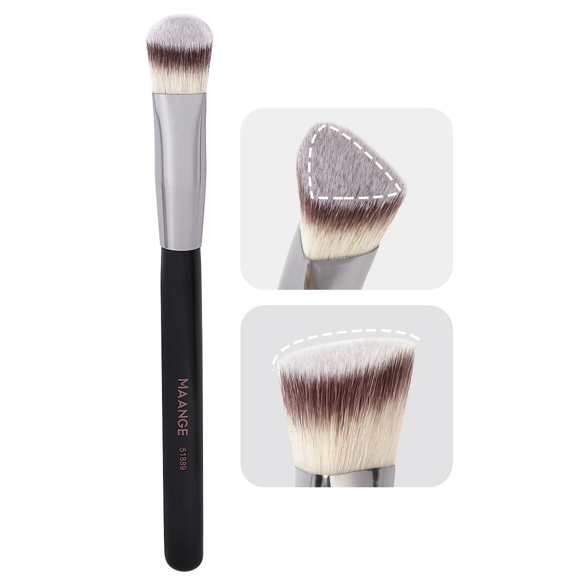 ποΈ MAANGE Under Eye Concealer Brush β¨ | Triangle Foundation Brush πΊ | For Liquid & Cream Blending π§ | Precision Concealing Tool π | Professional Makeup Tool π