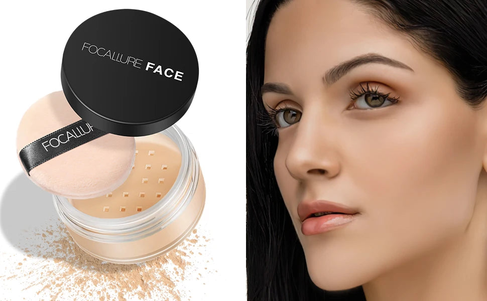 πΈ FOCALLURE 9-Color Loose Powder β Brightening, Oil-Control, Long-Lasting & Waterproof Setting Powder πβ¨