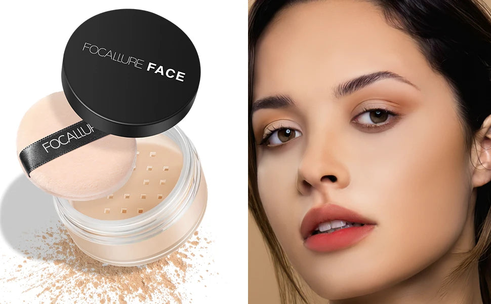 πΈ FOCALLURE 9-Color Loose Powder β Brightening, Oil-Control, Long-Lasting & Waterproof Setting Powder πβ¨