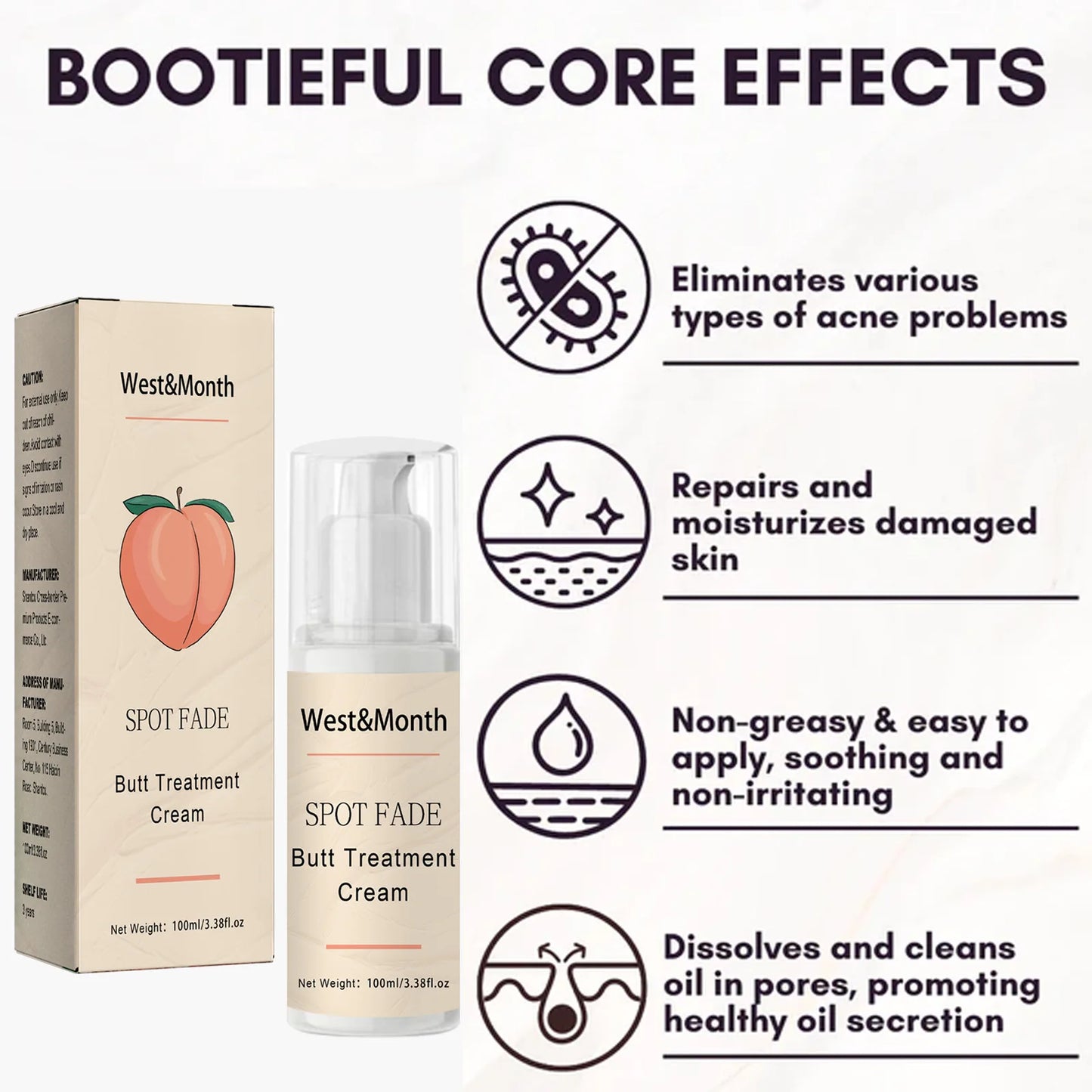 πβ¨ West&Month Butt Acne Treatment Cream β Smooth, Clear & Hydrated Skin ππ
