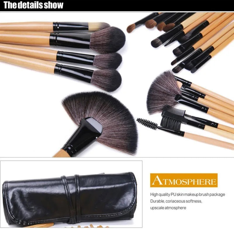 π 24PCS Professional Makeup Brush Set with Gift Bag β Foundation, Eyeshadow, Eyebrow & Blending Tools πβ¨ π Specifications: