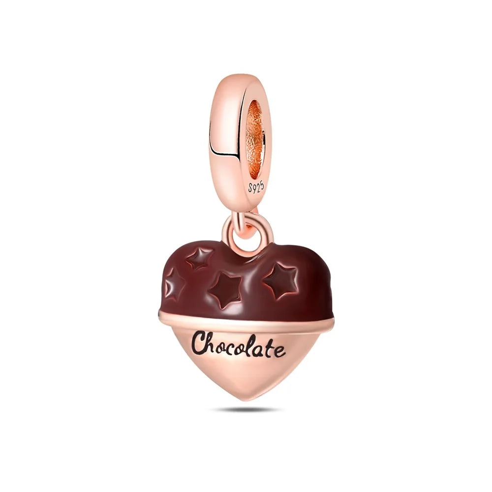 ππ Classic 925 Sterling Silver Rose Gold Charms Collection ππ