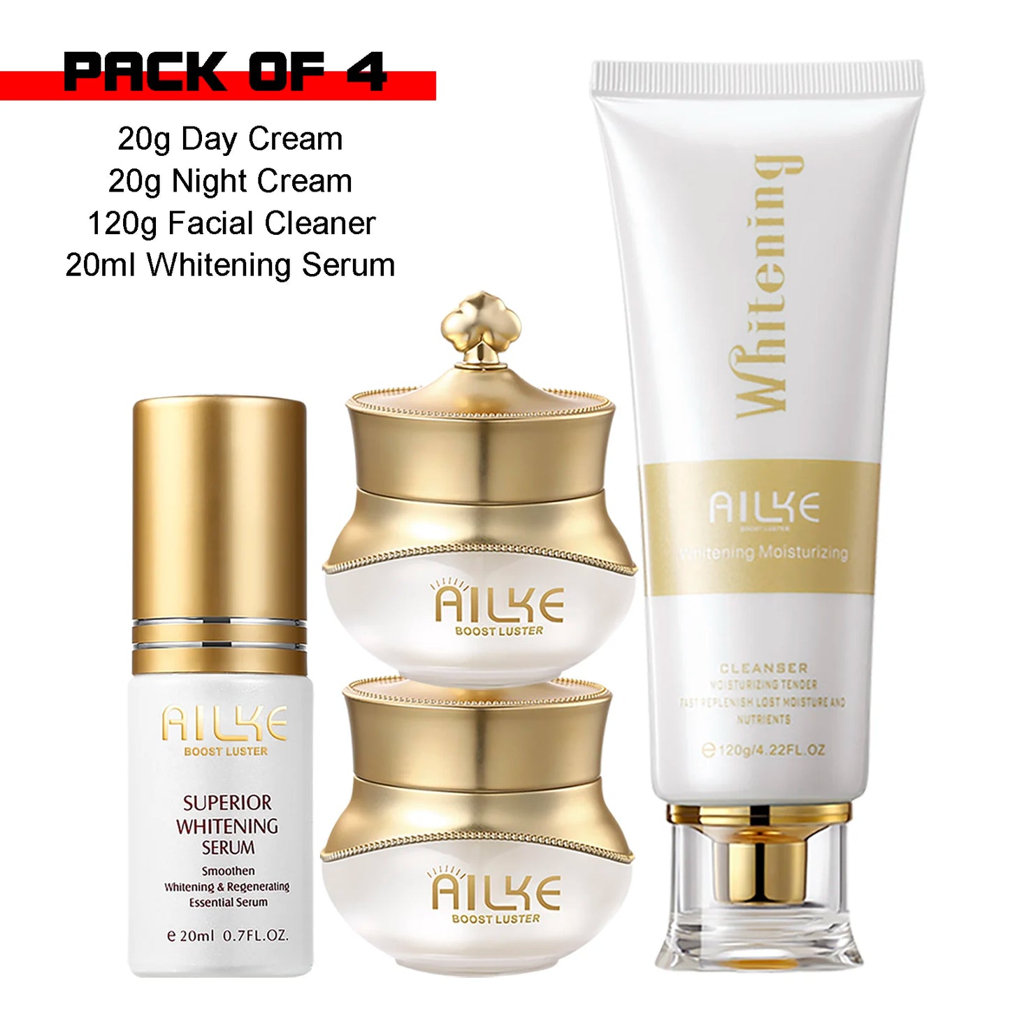 AILKE Whitening & Anti-Wrinkle Face Cream πΈβ¨ | Freckle Care πΏ | With Collagen 𧬠& Hyaluronic Acid π§ | Rose Skin Care πΉ | Korean Facial Moisturizer Set πββοΈπ