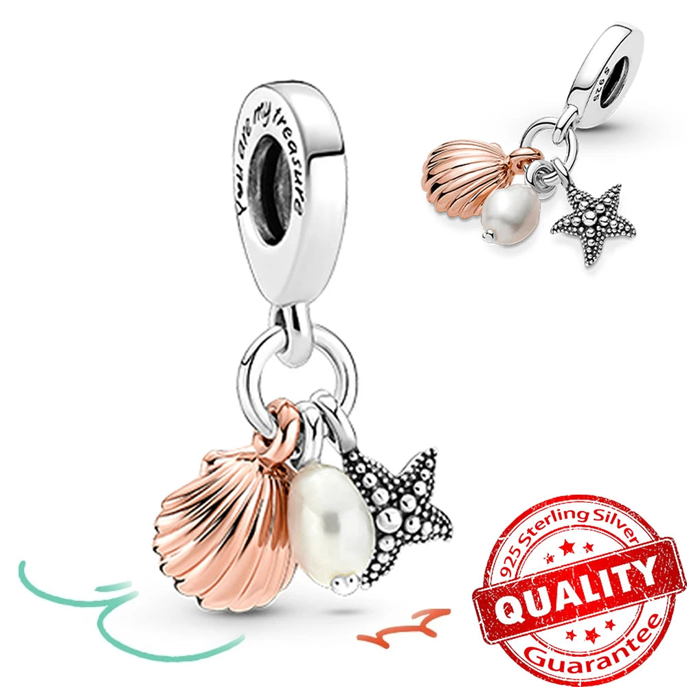 ππ Classic 925 Sterling Silver Rose Gold Charms Collection ππ