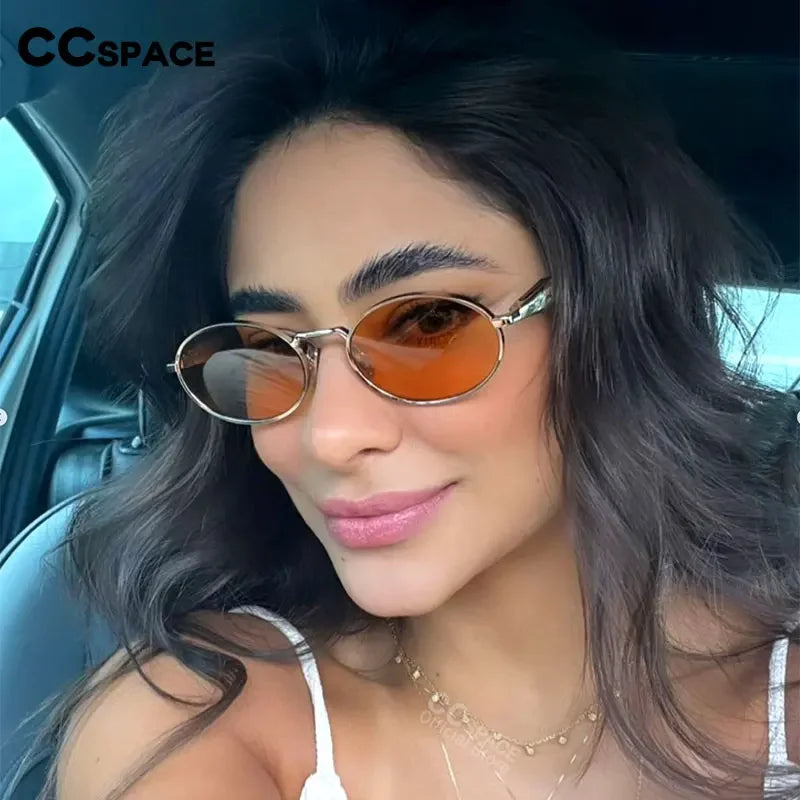 ๐ถ๏ธโจ CCspace Luxury Retro Punk Sunglasses โ Womenโs 2024 Party Eyewear ๐ด๐