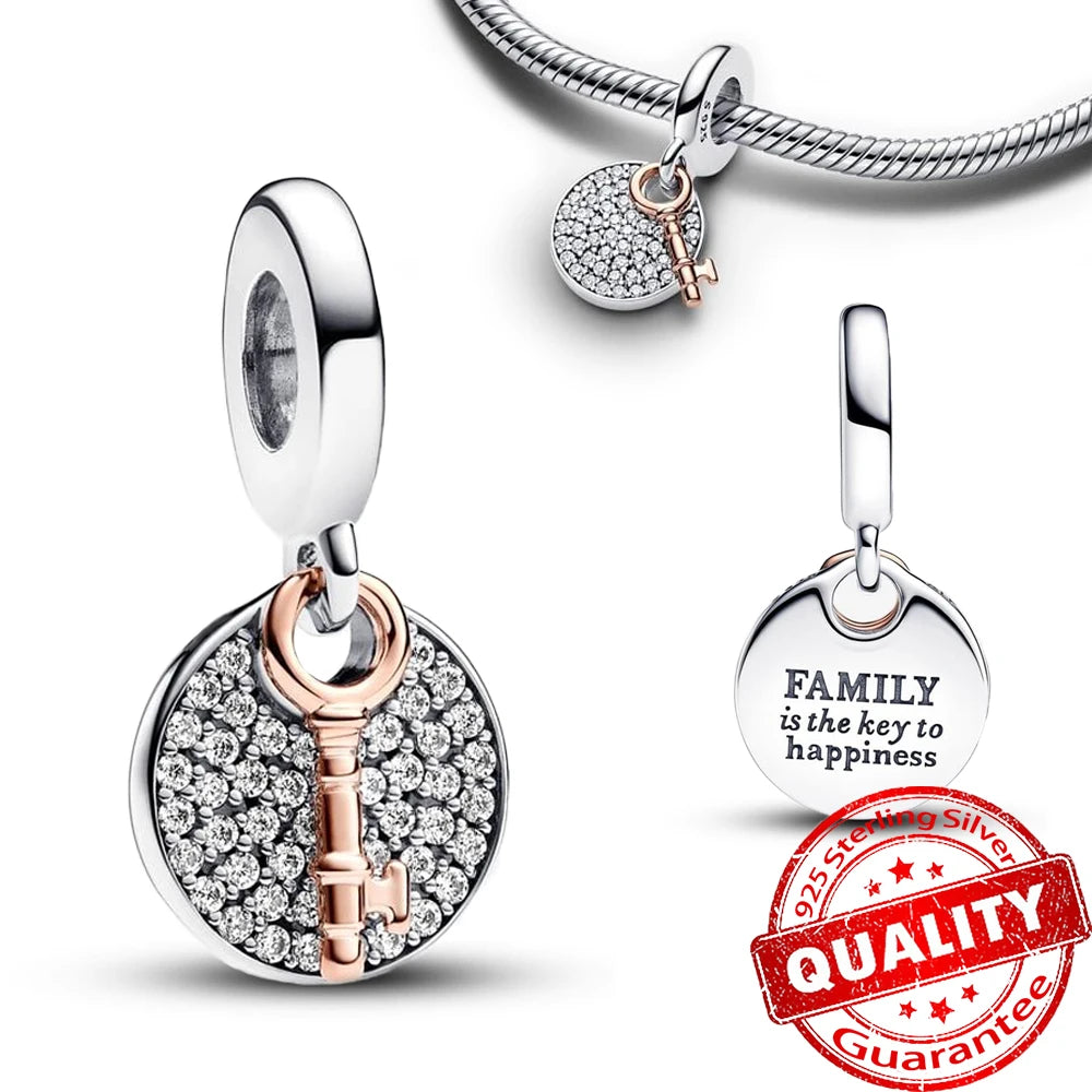 ππ Classic 925 Sterling Silver Rose Gold Charms Collection ππ