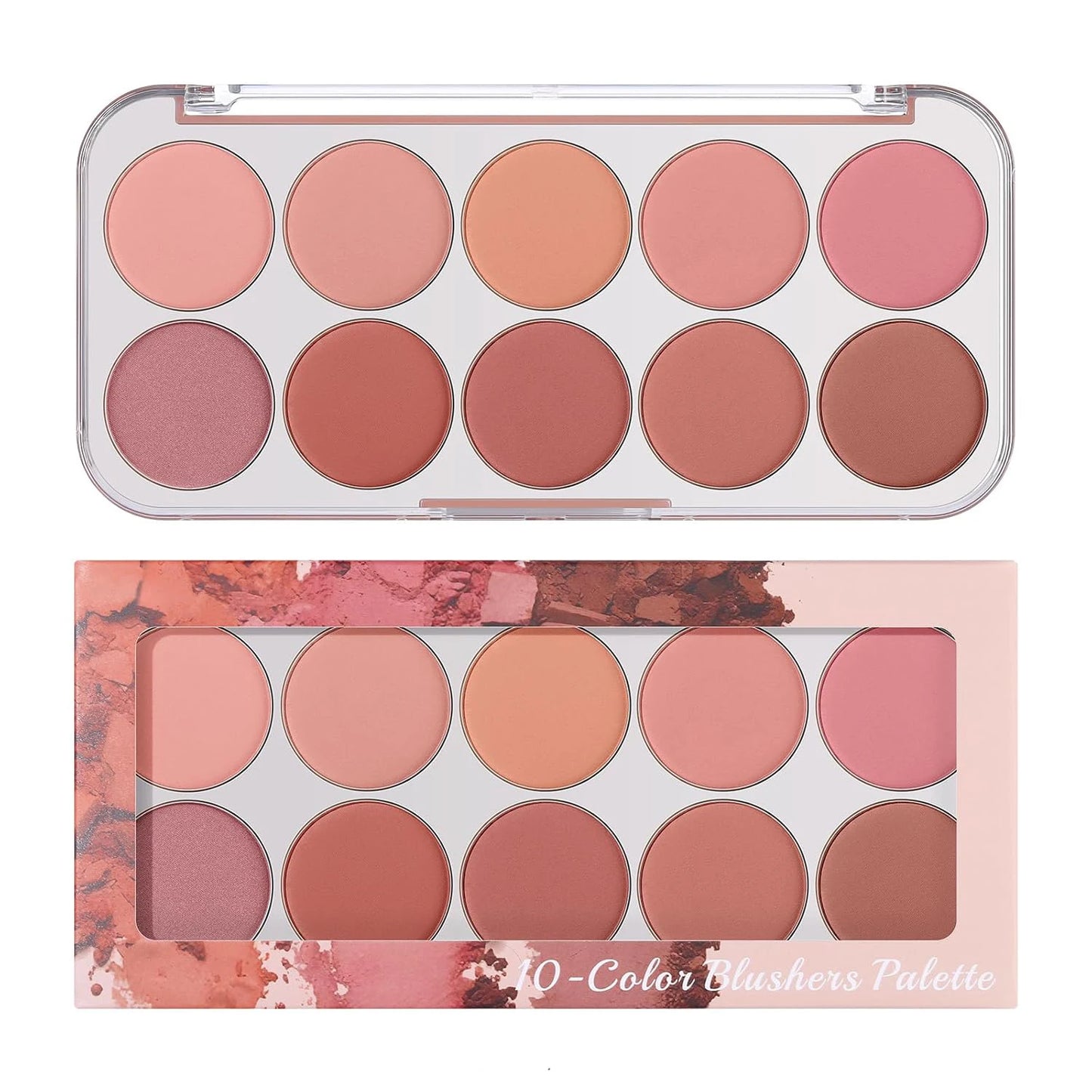π¨ 10-Color Matte Blush Palette β Blendable, Long-Lasting & Waterproof Cheek Makeup πβ¨