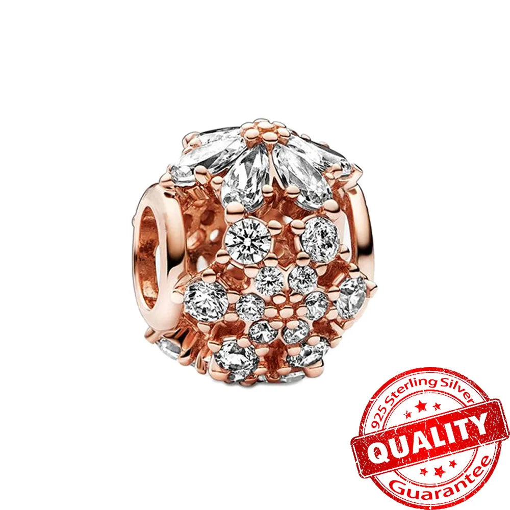 ππ Classic 925 Sterling Silver Rose Gold Charms Collection ππ