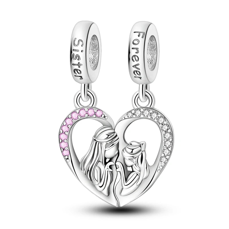 💎✨ 925 Sterling Silver Heart Charm Bead – Mother’s Day Special ✨💎