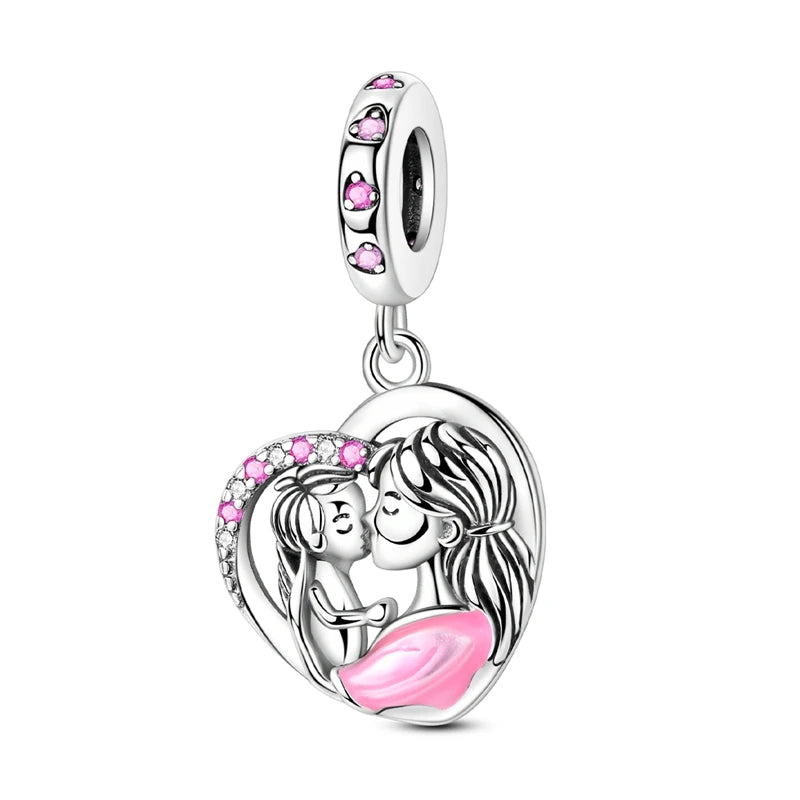 💎✨ 925 Sterling Silver Heart Charm Bead – Mother’s Day Special ✨💎