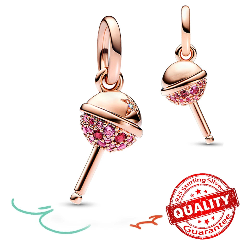 ππ Classic 925 Sterling Silver Rose Gold Charms Collection ππ
