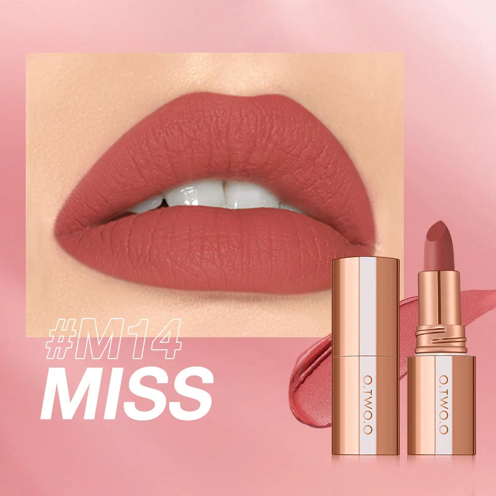 π O.TWO.O Matte Lipstick β¨ | Waterproof & Long-Lasting π§ | Smudge-Free π | Highly Pigmented π¨ | Classic Velvet Finish πΈ | Professional Lip Tint Makeup π