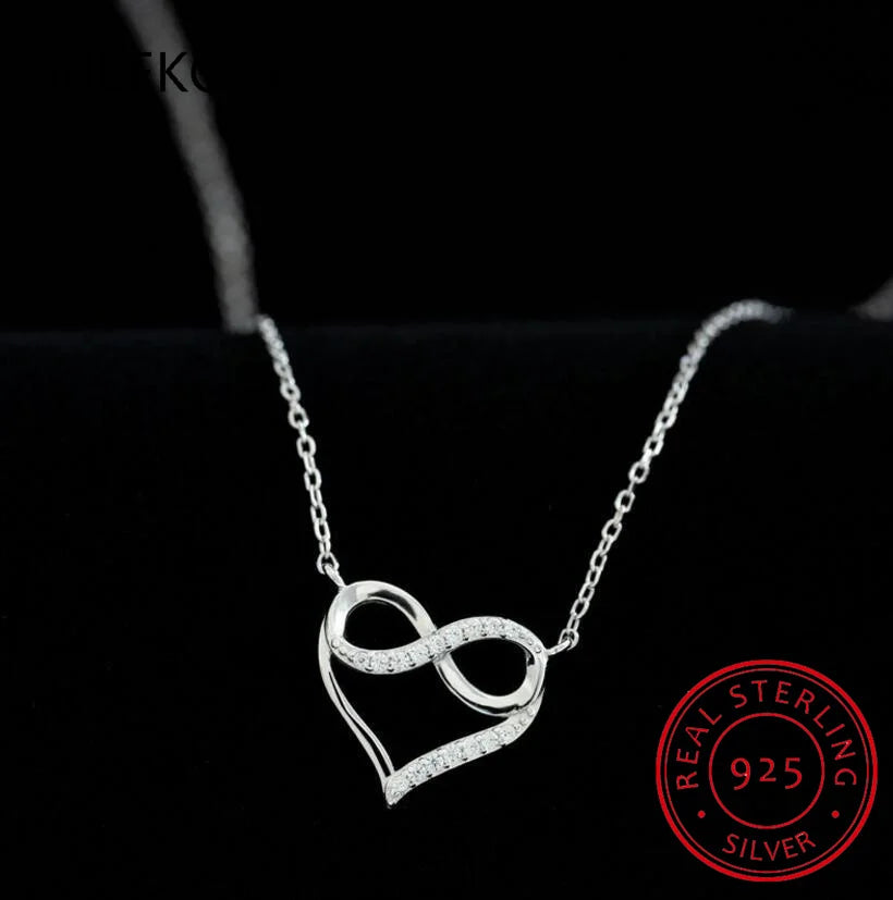 π 925 Sterling Silver Heart Pendant Necklace β Sparkling Cubic Zirconia π