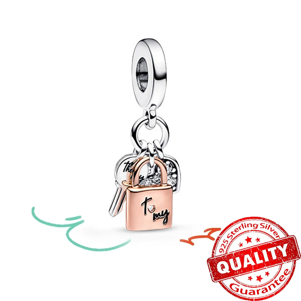 ππ Classic 925 Sterling Silver Rose Gold Charms Collection ππ