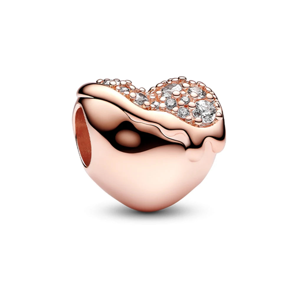 ππ Classic 925 Sterling Silver Rose Gold Charms Collection ππ