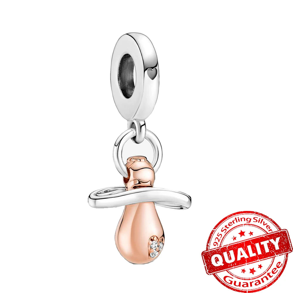 ππ Classic 925 Sterling Silver Rose Gold Charms Collection ππ