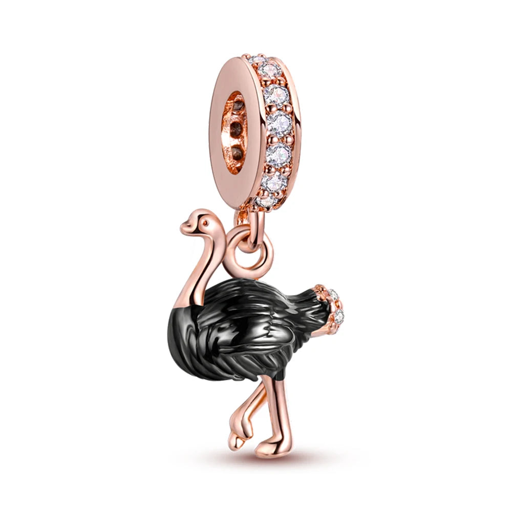 ππ Classic 925 Sterling Silver Rose Gold Charms Collection ππ