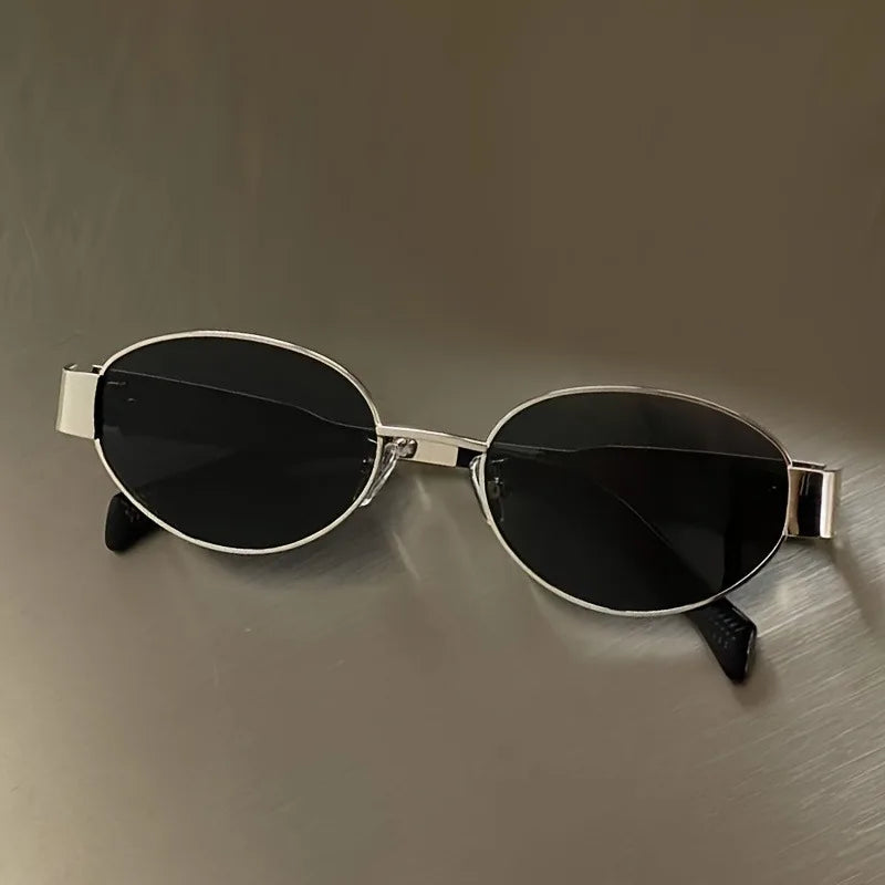 🕶️✨ TAFN Retro Steampunk Oval Sunglasses – Women’s Vintage UV400 Eyewear ✨🌸
