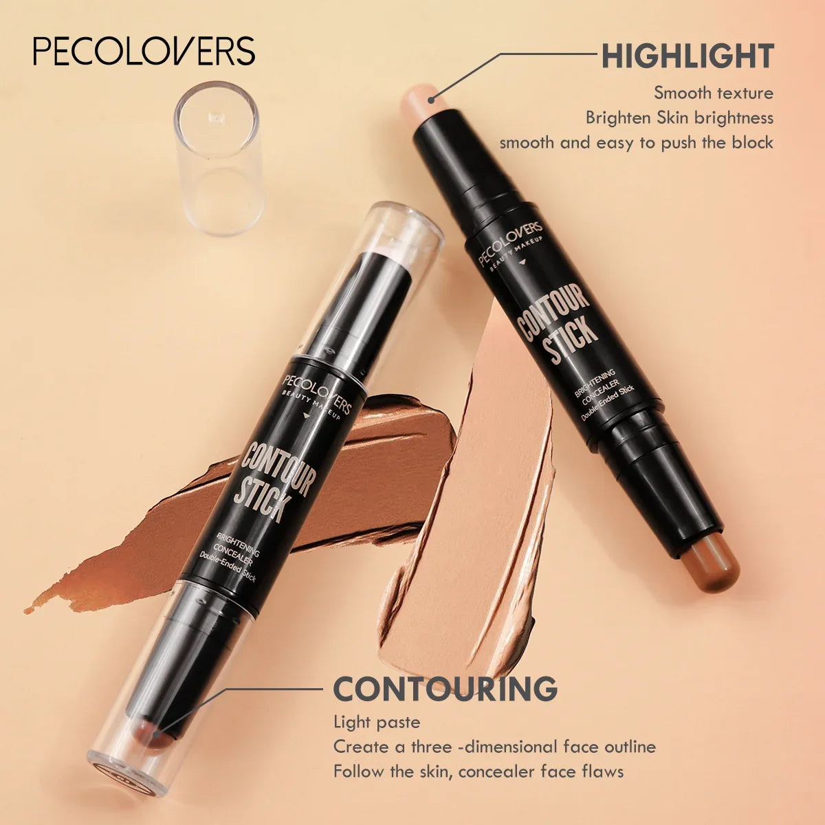 β¨βοΈ Double Head Highlight Pen π Face Makeup π§ Waterproof π Contouring | Foundation | Concealer | Stick & Pencil Cosmetics
