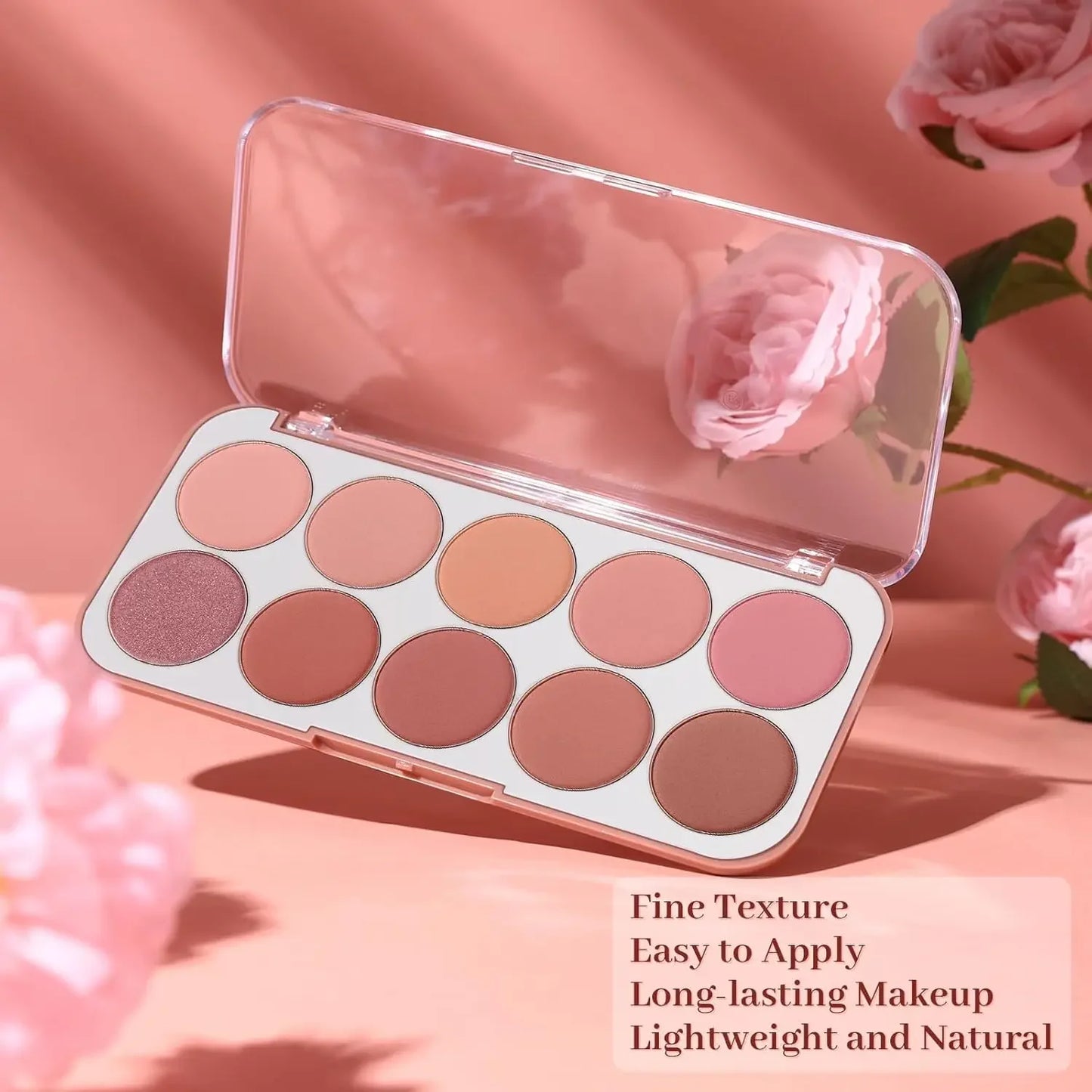 π¨ 10-Color Matte Blush Palette β Blendable, Long-Lasting & Waterproof Cheek Makeup πβ¨