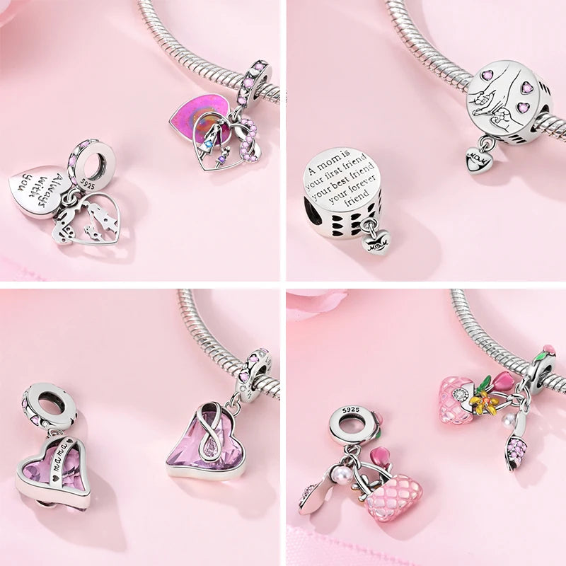 💎✨ 925 Sterling Silver Heart Charm Bead – Mother’s Day Special ✨💎