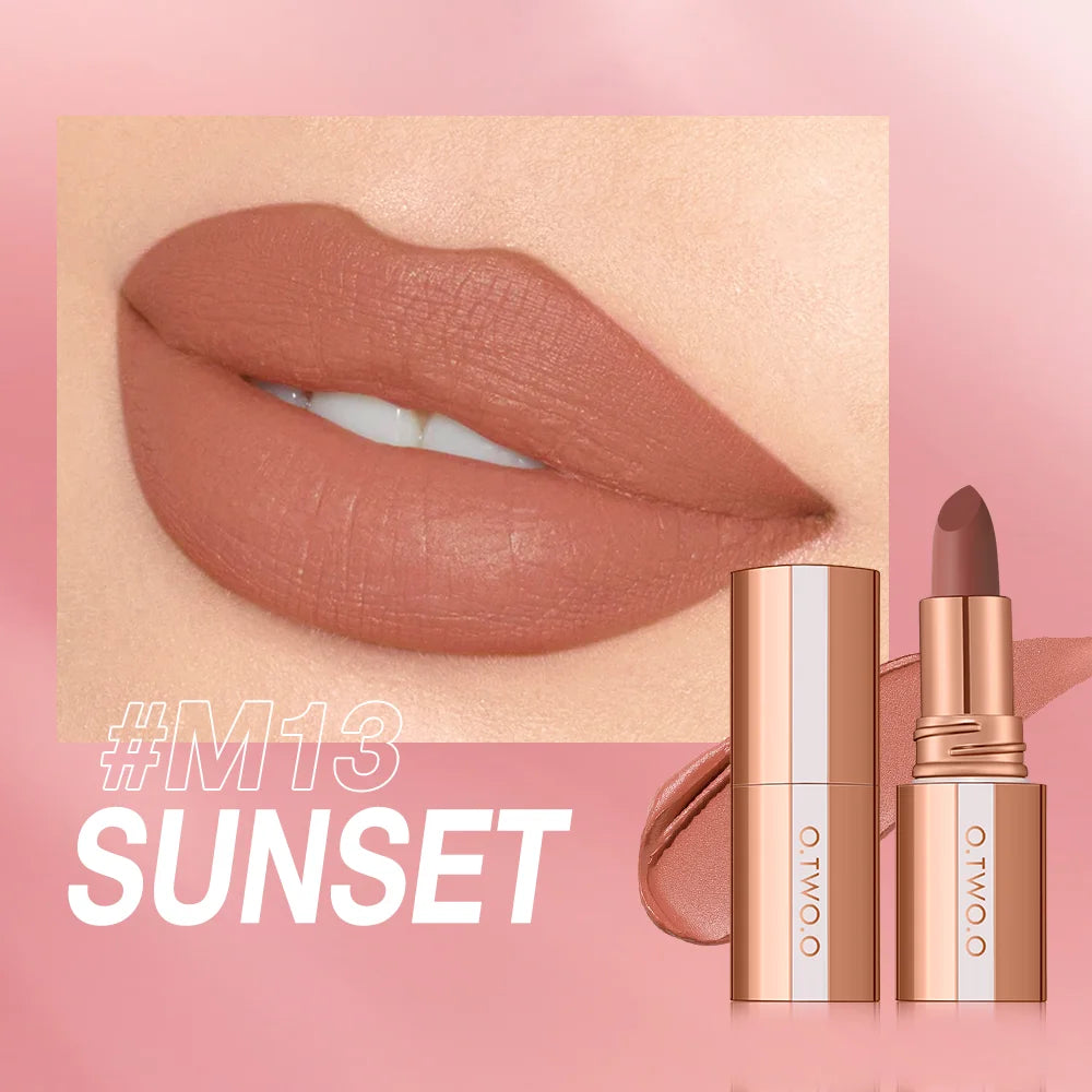 π O.TWO.O Matte Lipstick β¨ | Waterproof & Long-Lasting π§ | Smudge-Free π | Highly Pigmented π¨ | Classic Velvet Finish πΈ | Professional Lip Tint Makeup π