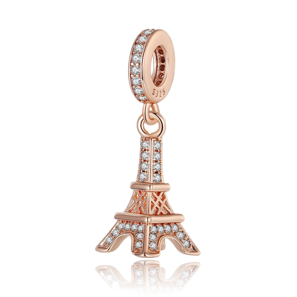 ππ Classic 925 Sterling Silver Rose Gold Charms Collection ππ